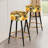 Rustic Yellow Sunflower Pattern - Floral Bar Stools Set Of 2