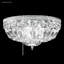 Flush Mount 12'' Silver Bowl Ceiling Fan Light Kit