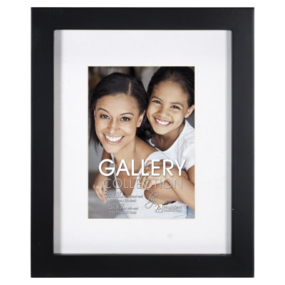 Black Matte Picture Frame with Mat