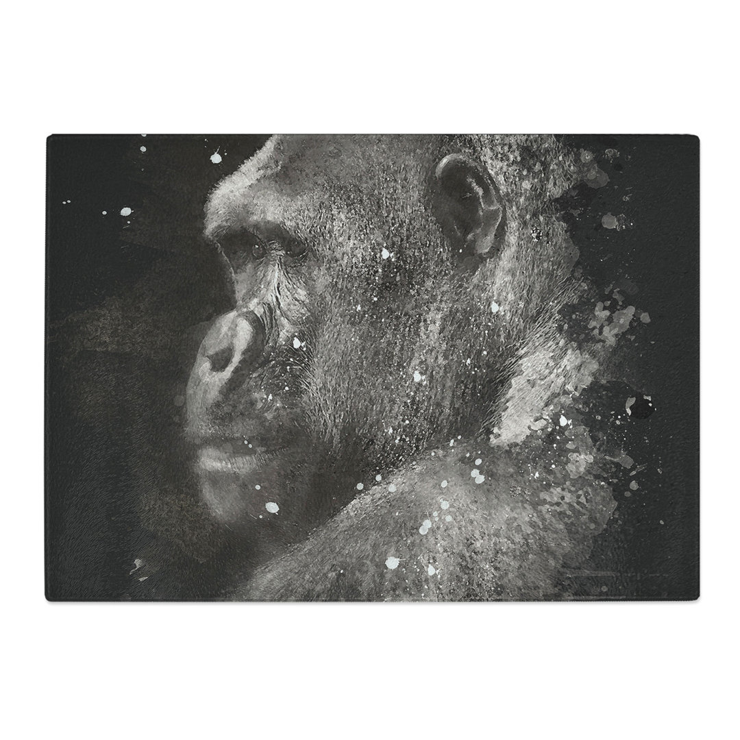 Tempered Glass Silverback Gorilla Chopping Board