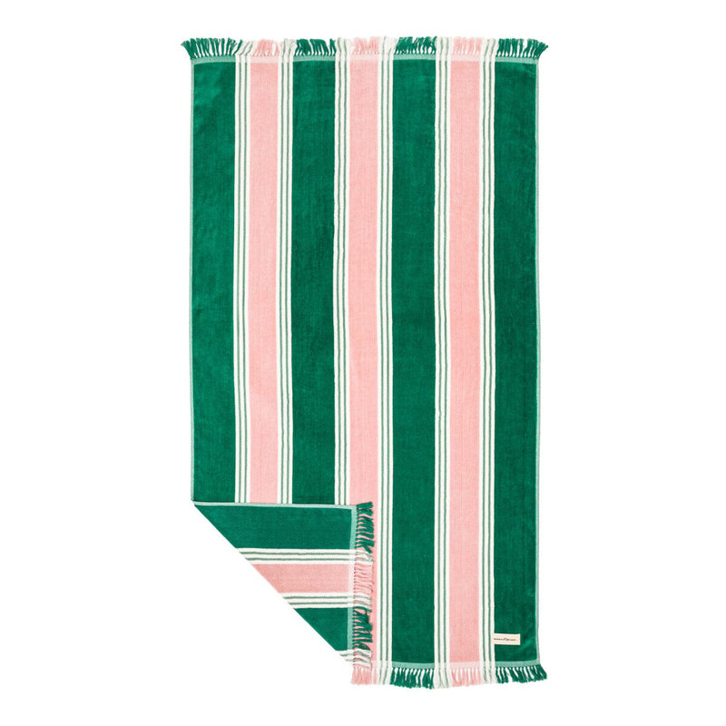 Beach Towel, Green;Pink