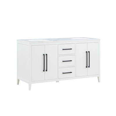 Alsup 60" Double Bathroom Vanity Set