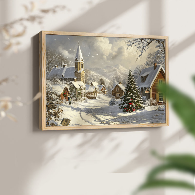 Chirstmas Art-CCCII -Framed Print - Restickable, H 8 po x l 10 po, Naturel