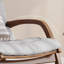 Chaise berçante en bois massif