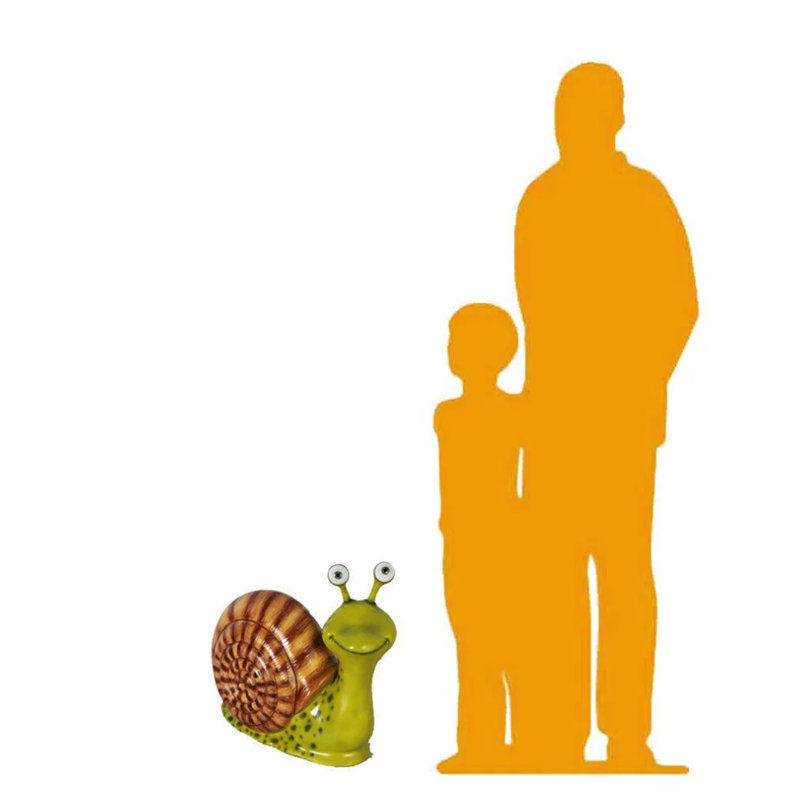 Comic Male Snail Over Sized Statue