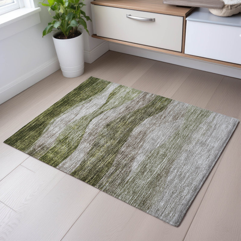 Tapis tourbillon Krause AMF1141 lavable à la machine de qualité supérieure, Rectangle 1 pi 8 po x 2 pi 6 po