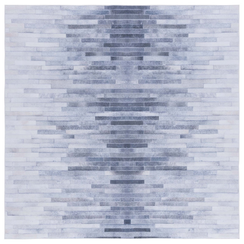 Avrumi Performance Machine Washable Abstract Rug, Square 6'