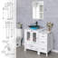 Ensemble de meuble-lavabo simple 3 po avec lavabo 3 veseel, robinet et drain 3 combo-64791096