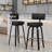 Swivel Upholstered Bar Stool With T-Shaped Backrest-810632613-810632608