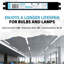 ICN2P32N, 120 à 277 V, fréquence d'entrée 50 à 60 Hz, type à fil solide, ballast fluorescent électronique à démarrage instantané pour 2 types de lampes F32T8, utilisation intérieure / extérieure avec boîte de ballast à redémarrage automatiqu