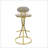 2PCS S-Shaped Stripe Stools With Metal Legs-945007874