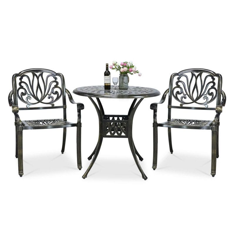 Orissa 2 - Person Patio Dining Set with Round Table