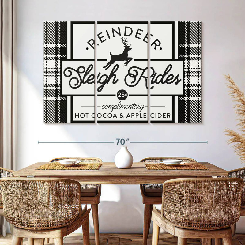 Plaque murale Plaid Holidays III, H 20 po x l 33 po
