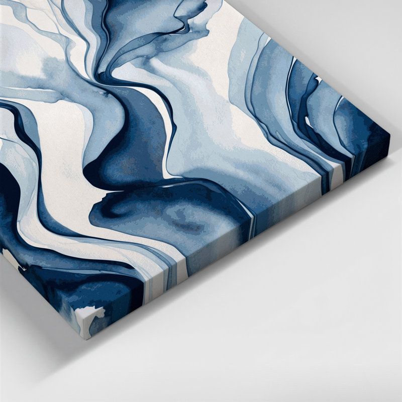Aquarelle abstraite 41, art mural sur toile grise