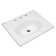 American Standard Studio S 20'' White Vitreous China Rectangular Bathroom Sink with Overflow
