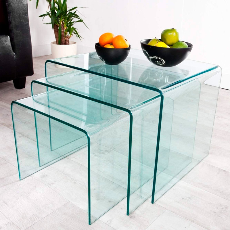 WATERFALL NESTING TABLE SET, Green