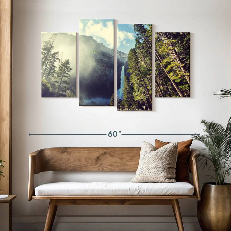 Mighty Yosemite Waterfall, H 32 po x l 52 po