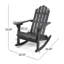 Chaise berçante Adirondack Patio Hollywood-9557440
