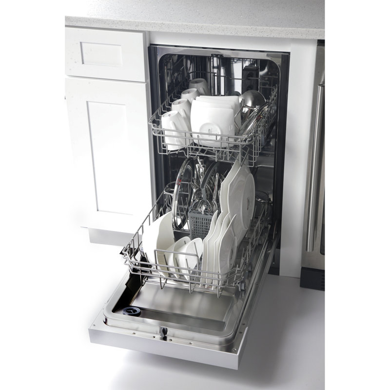 Professional 18 in. Front Control Dishwasher with Stainless Steel Tub & Multiple Filter System
