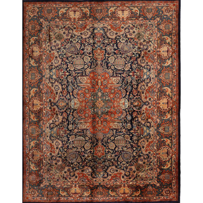 Tapis traditionnel rouge / brun Dare