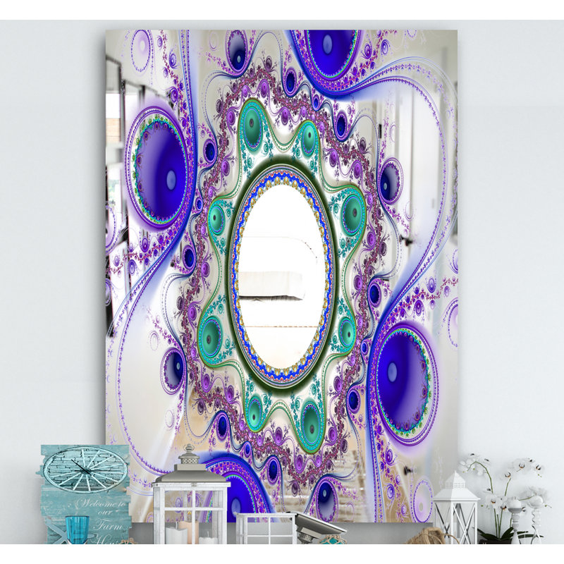 Miroir mural Circles and Curves II, H 39,4 po x l 29,5 po