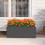 Grande boîte à fleurs extérieure en acier 38 po x 15 po x 15 po avec drainage épissé-911939585