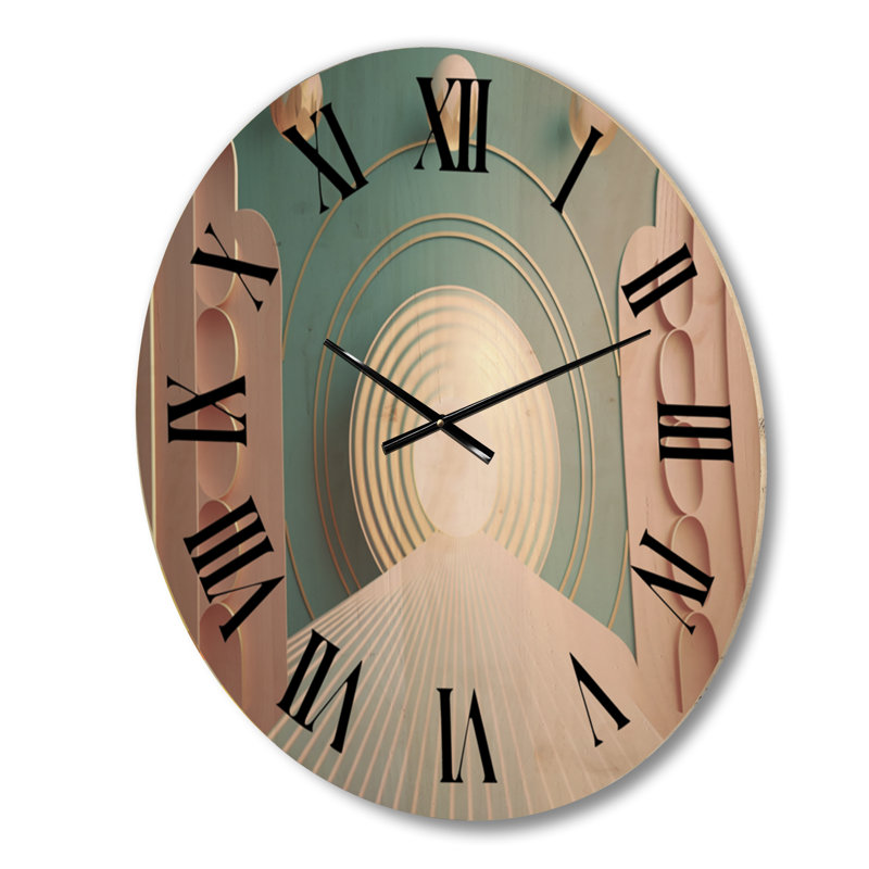 Horloge murale géométrique abstraite, Grand