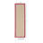 Nannette Handmade Light Beige Berber with Red Cotton Border Made in the USA Area Rug-1997911681