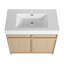 Meuble-lavabo autoportant avec lavabo en résine
