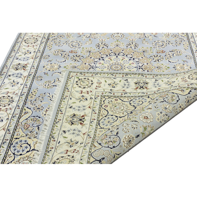 Tapis bleu Indo Nain, Rectangle 6 pi x 9 pi