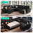 Sherry 106" Convertible Plush Sectional Sleeper Sofa With Storage Chaise & USB Charging-1868273254