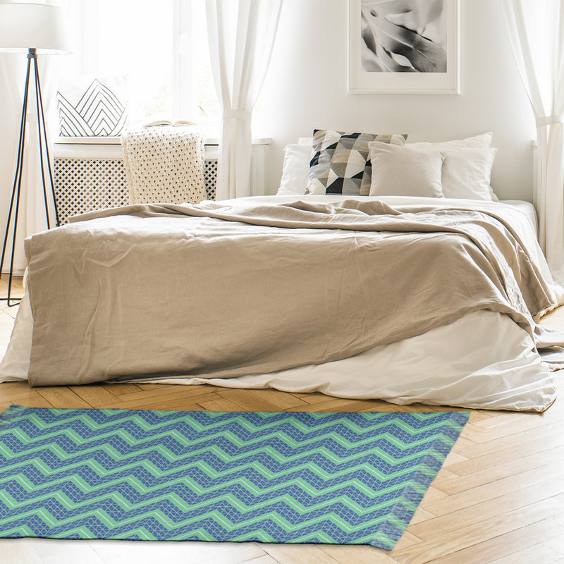 Chenille Chevron Indoor Rug, No