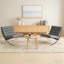 Chaise d'appoint moderne capitonnée avec structure en acier inoxydable-1796561071