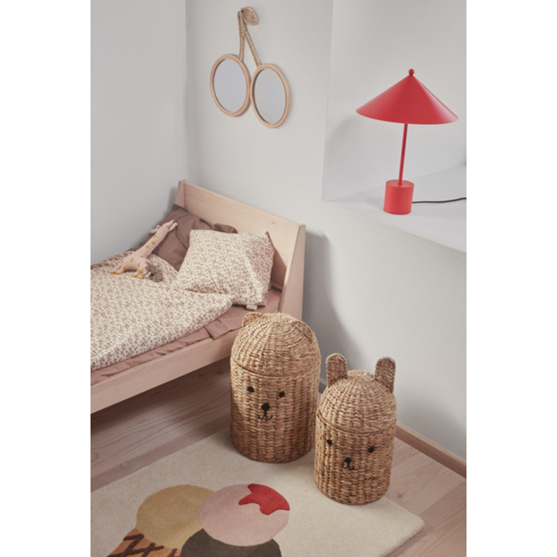 Cherry Novelty Rattan Wall Mirror