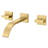 SUMERAIN Bathroom Vanity Faucet, Wall Sink Faucet, 2 Handle Lavatory Faucet, Btahroom Faucet with Brass Valve-71637400
