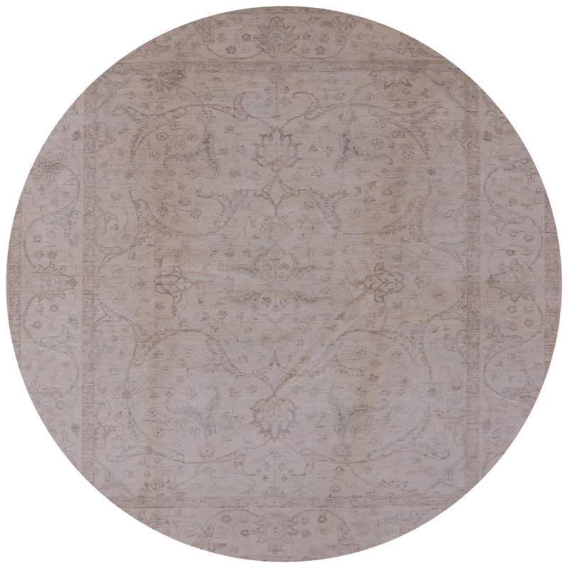 Tapis brun Shelli, Rond 7 pi