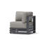 Fauteuil d'angle et table basse carrée Avondale