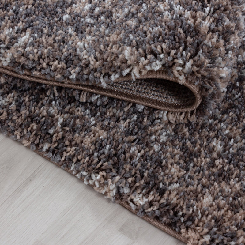 Chrisley Shaggy Taupe Rug, Runner 80 x 250cm