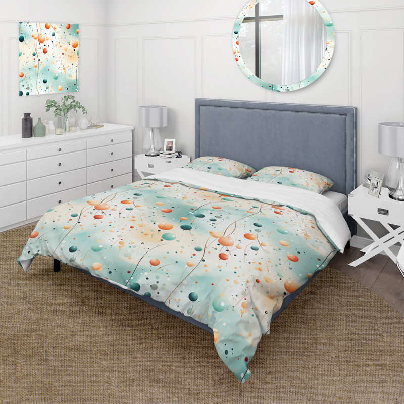 Literie Ethereal Whispers, Housse de couette simple + 1 taie décorative stan