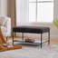 Banc de rangement rembourré avec tablette amovible-773862792