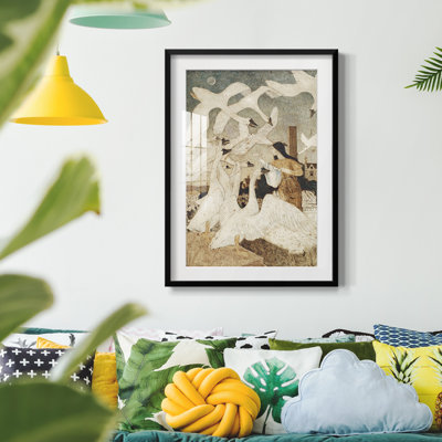 Vintage Portrait Print XXIX -Framed Print