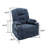 Power Chenille Upholstered Recliner Chair with Lift Base and Massage Heating Function-331918439
