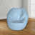 Similicuir bleu glacier