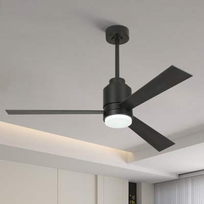 Karlena 52'' Ceiling Fan with Light Kit and Remote Control Included