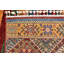 Tapis de zone en laine 5 pi x 6 pi 8 po one-of-kind noué la brown Denver