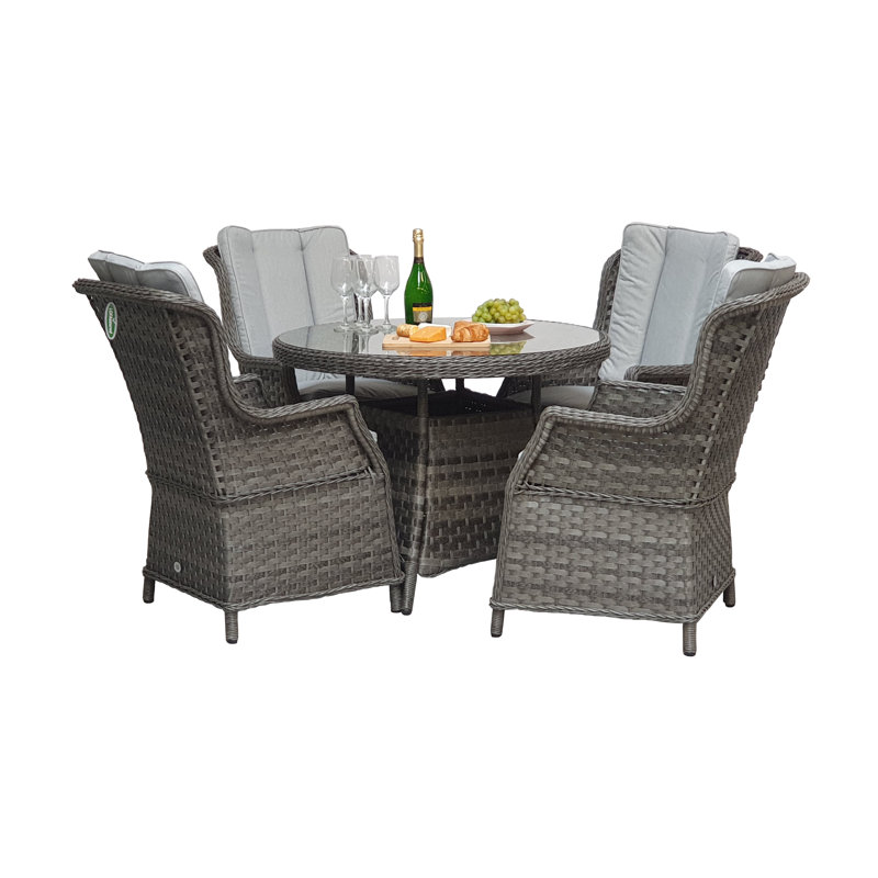 Cadmose 4 Seater Dining Set with Cushions