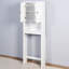 Étagère de salle de bain au-dessus de la toilette - Élégante tablette réglable, blanc, unité de rangement 23,04 x 7,64 x 65,65 pouces