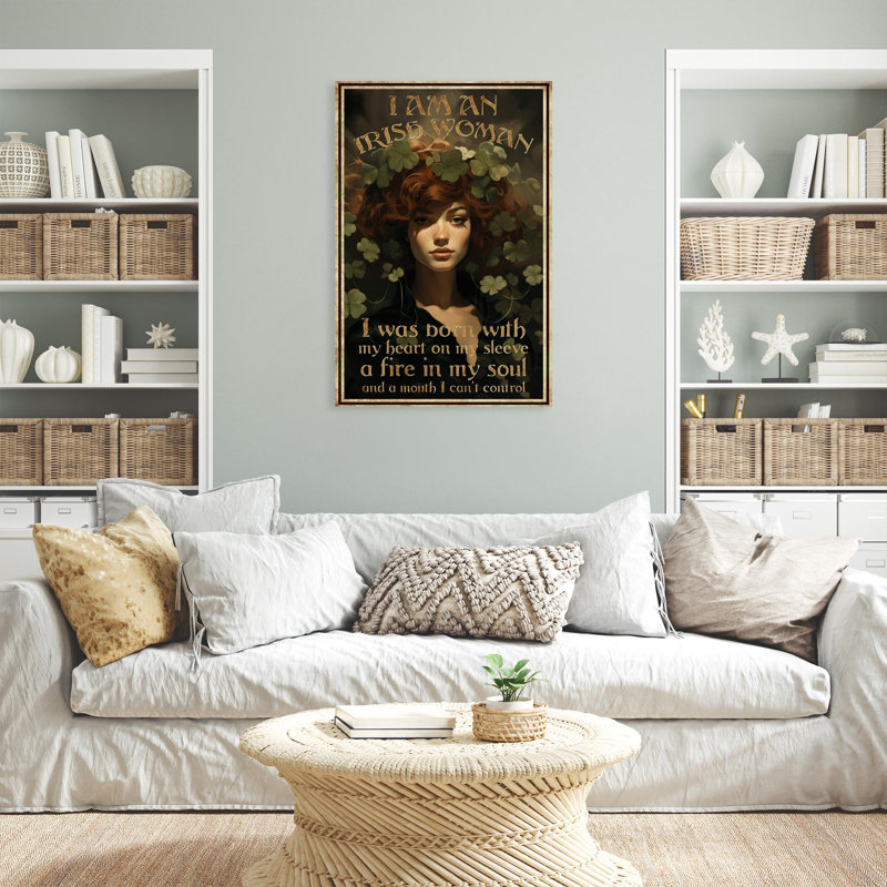 " I Am An Irish Woman ", 16" W x 20" H x 1.25" D