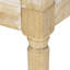 Chaise d'appoint classique classique beige avec structure en bois patiné et accoudoirs rembourrés de sangles de canne-522891591