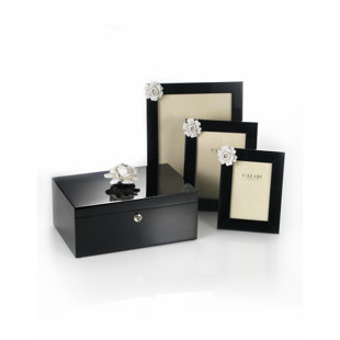 Villari Black Glass Picture Frame